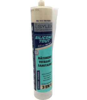 Mastic Sylex SX 640 Silicone 3 en 1 Silicone Tout 280ml