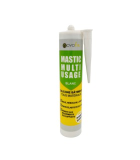 Mastic silicone multi-usages blanc Novofix 280ml