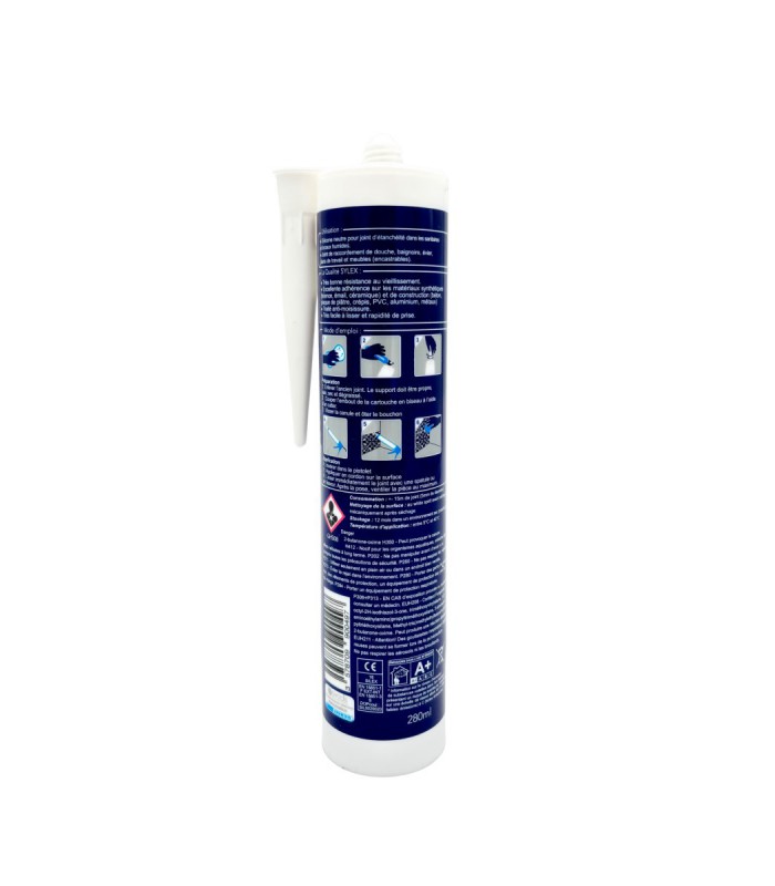 Sylex SA707 Mastic Cuisine et Salle de bain 280ml