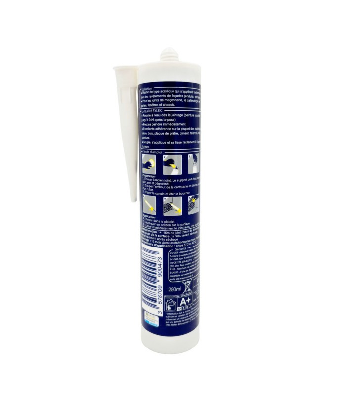 Mastic Joints et Fissures spécial façade 280ml SYLEX Exterior MAE 405