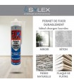 Extrem'Fix Colle fixation 100% matériaux 290 ml Sylex CT 11