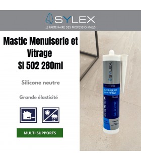 Mastic Menuiserie et Vitrage 280 ml SYLEX SI 502