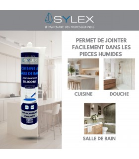 Sylex SA707 Mastic pour cuisine et salle de bain 280 ml