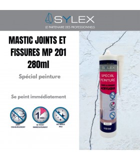 Mastic acrylique Sylex DECO MP 201 280 ml - Joints et fissures