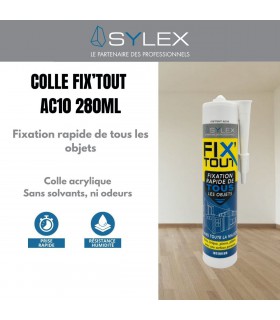 Colle acrylique sans solvants Sylex Fixtout AC10 280 ml