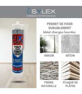 Extrem'Fix Colle fixation 100% matériaux 290ml Sylex CT 11