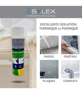 Mousse expansive PU 1C 500 ml - étanchéité et isolation