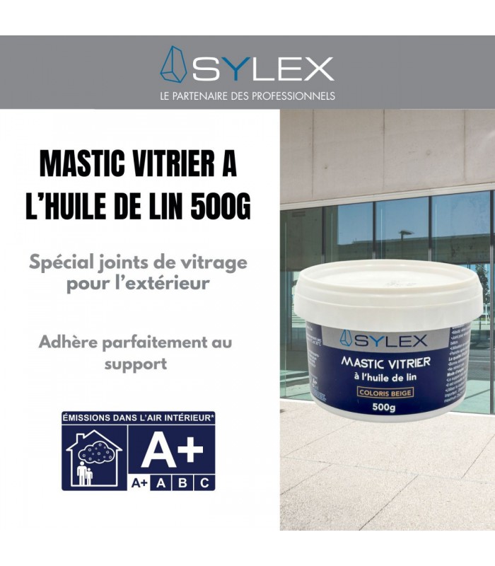 Mastic vitrier à l'huile de lin