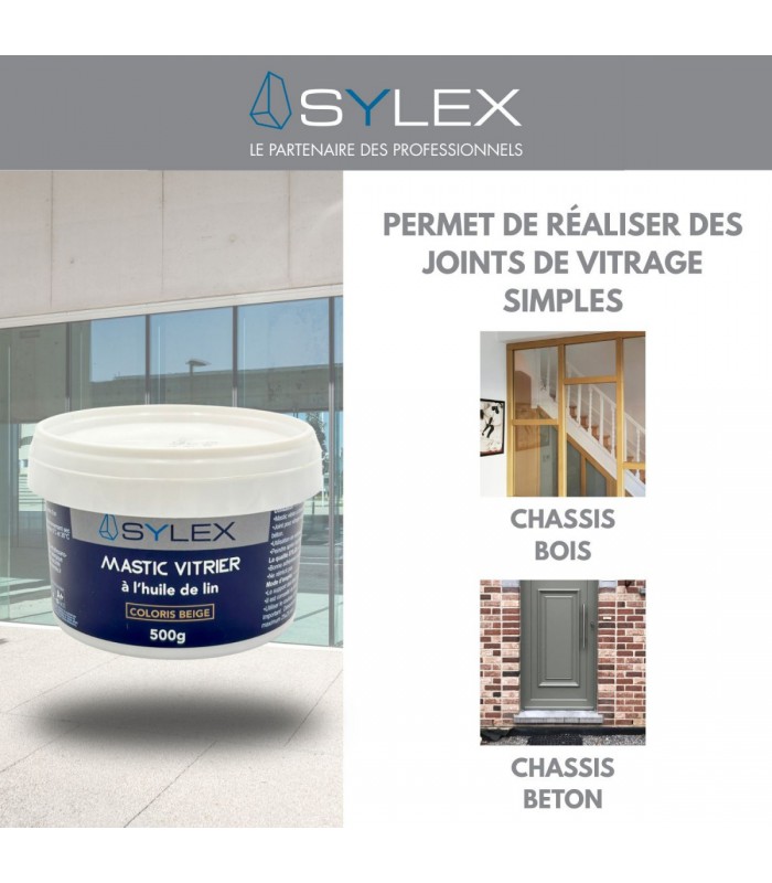 Mastic vitrier à l'huile de lin SYLEX