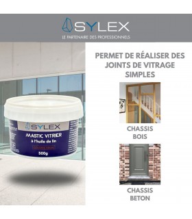 Mastic vitrier à l'huile de lin SYLEX