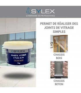 Mastic vitrier à l'huile de lin SYLEX