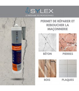 Mastic réparation ciment 7009 280 ml SYLEX