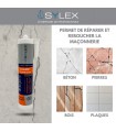 Mastic réparation ciment 7009 280 ml SYLEX