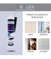 Mastic Acrylique Sylex MA 280ml Joints Et Fissures