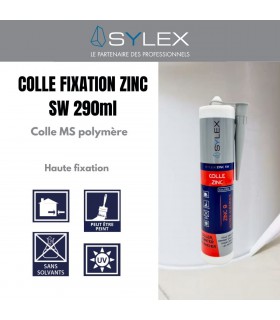 Colle fixation Zinc SW 290 millilitres - MS polymère étanche