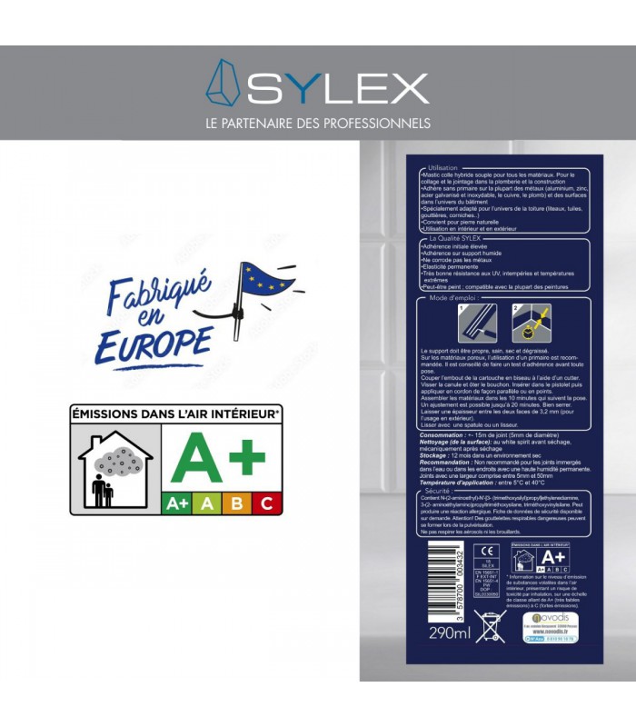 Colle fixation Zinc SW 290 millilitres - MS polymère étanche