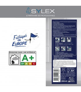 Mastic Sylex SX 640 Silicone 3 en 1 - Joint sanitaire 280 ml