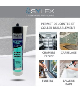 Mastic Sylex SX 640 Silicone 3 en 1 Silicone Tout 280ml