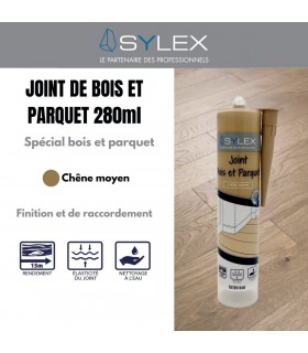 Mastic bois et parquet Sylex - Joint de finition élastique