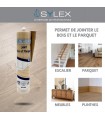 Mastic bois et parquet Sylex - Joint de finition élastique