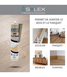 Mastic joint de finition bois et parquet Sylex