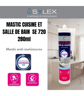 Mastic Cuisine & SDB séchage express SE 720 Sylex - 280ml