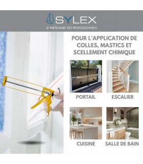 Pistolet mastic Sylex PI 33 pour scellement chimique